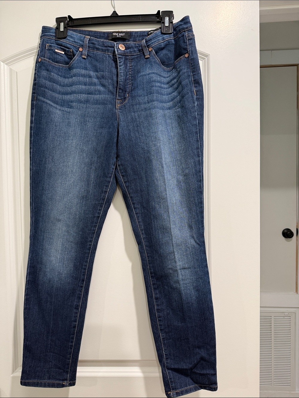 Nine West Straight Leg Dark Blue Jeans